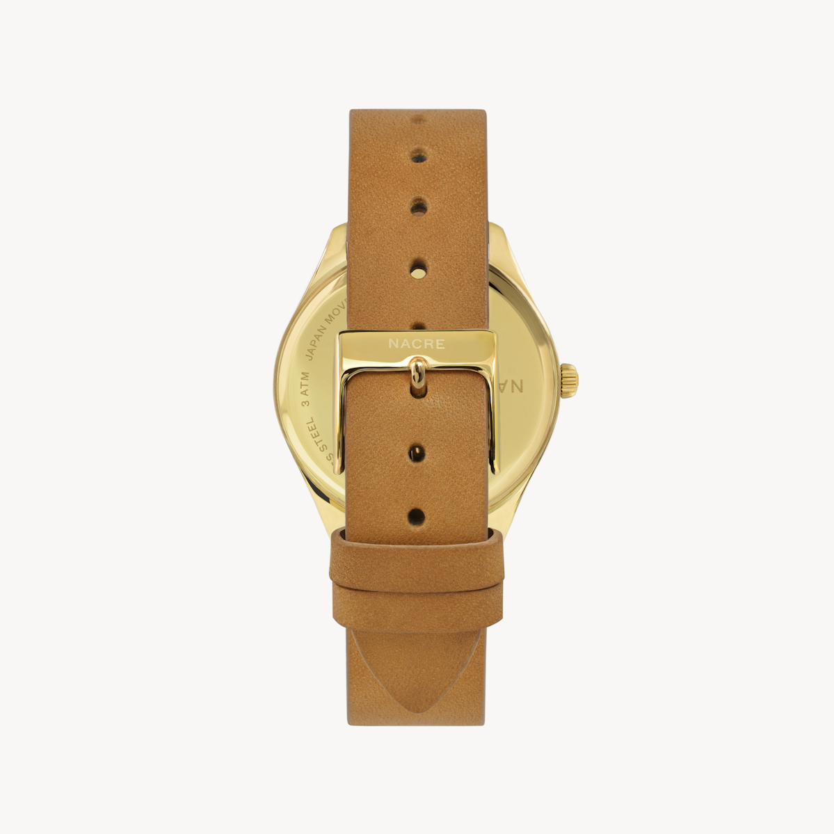 Lune 48 - Gold - Natural Leather