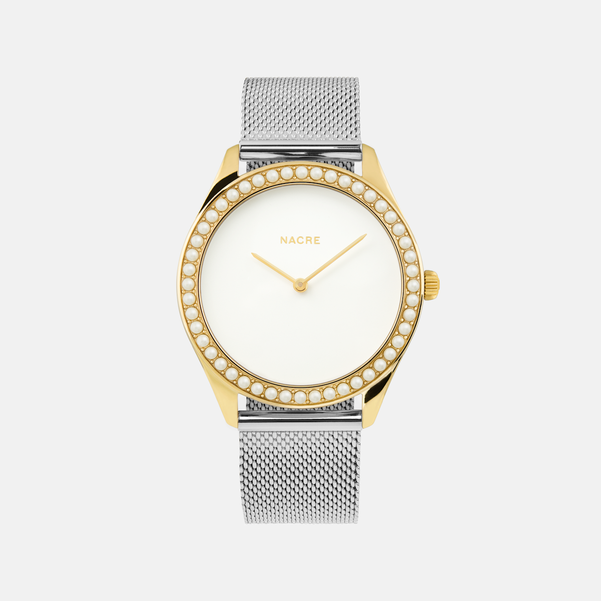 Lune 48 - Gold - Stainless Steel Mesh