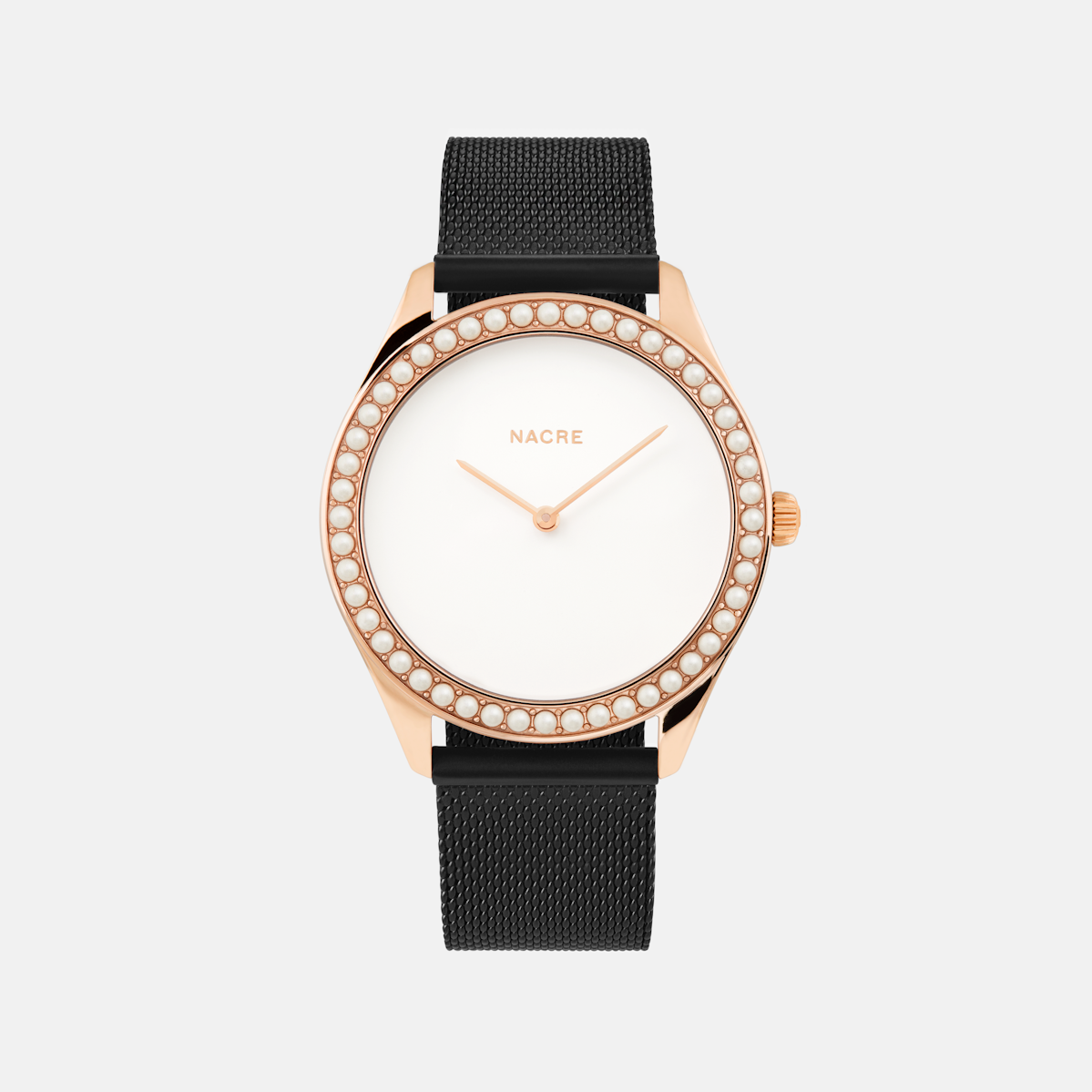 Lune 48 - Rose Gold - Natural Leather