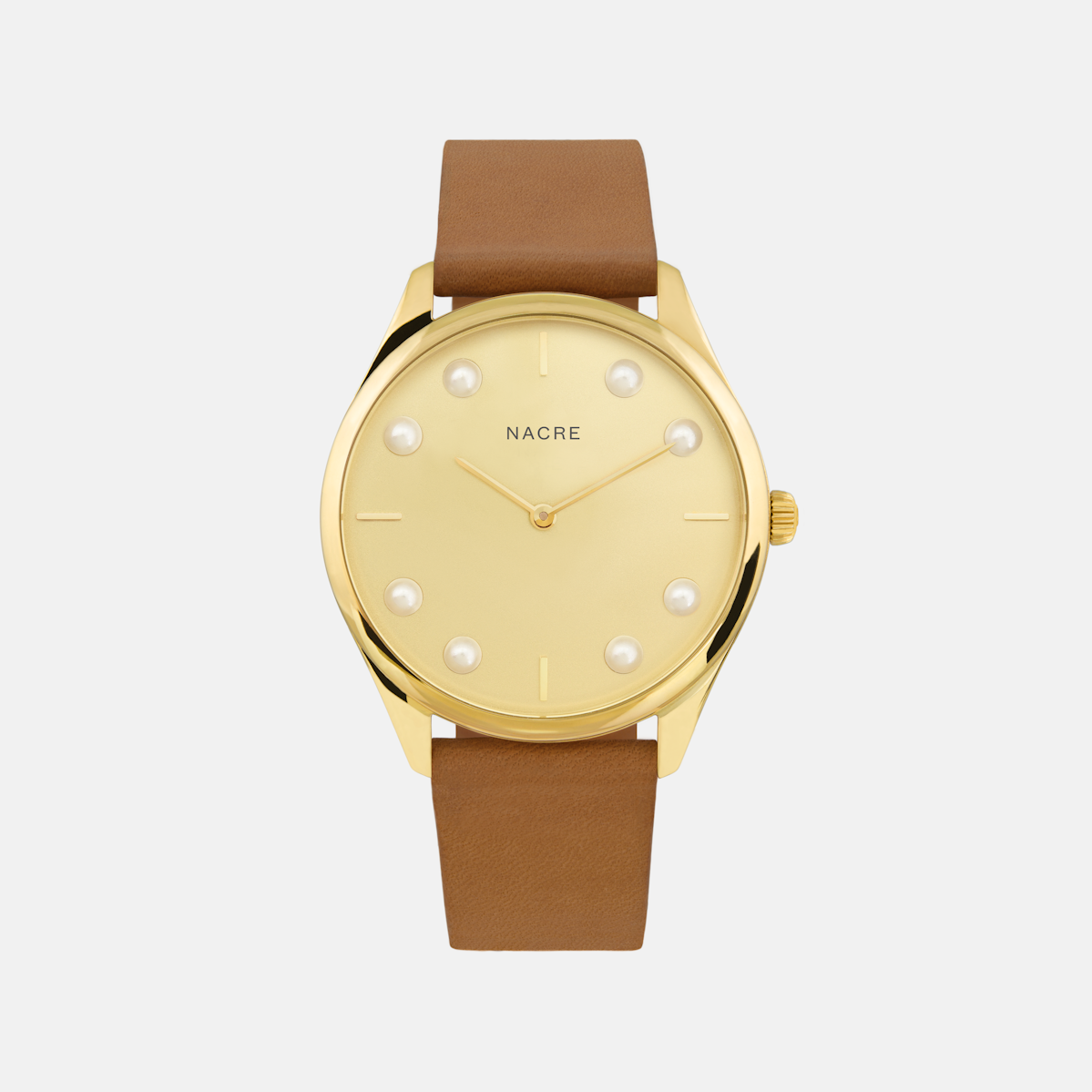Lune 8 - Gold - Navy Leather