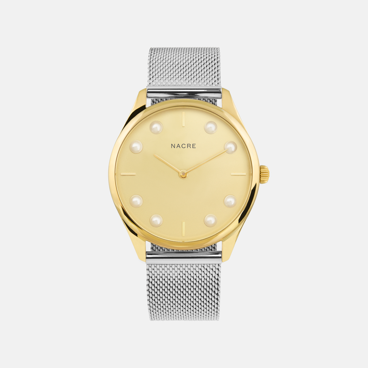 Lune 8 - Gold - Stainless Steel Mesh