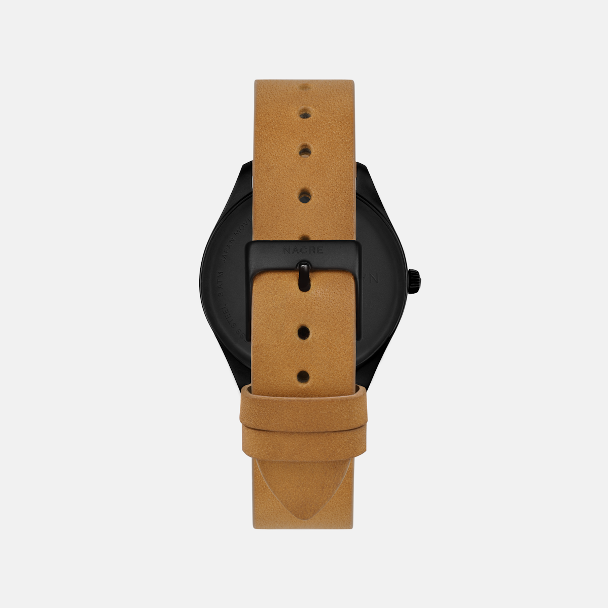 Lune 8 - Matte Black and White - Natural Leather