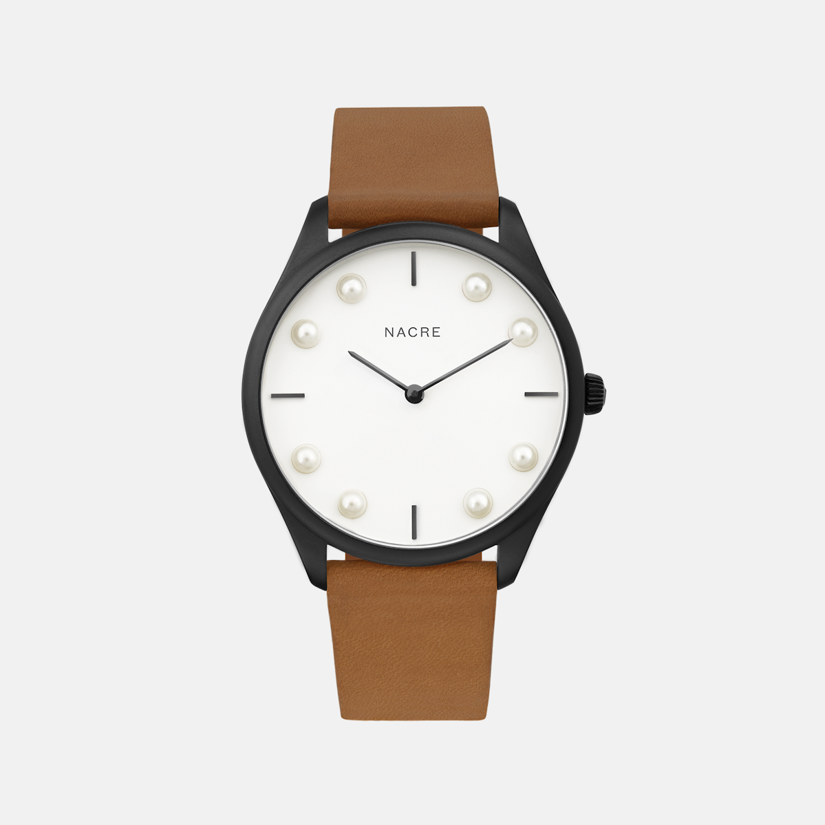 Lune 8 - Matte Black and White - Sand Leather