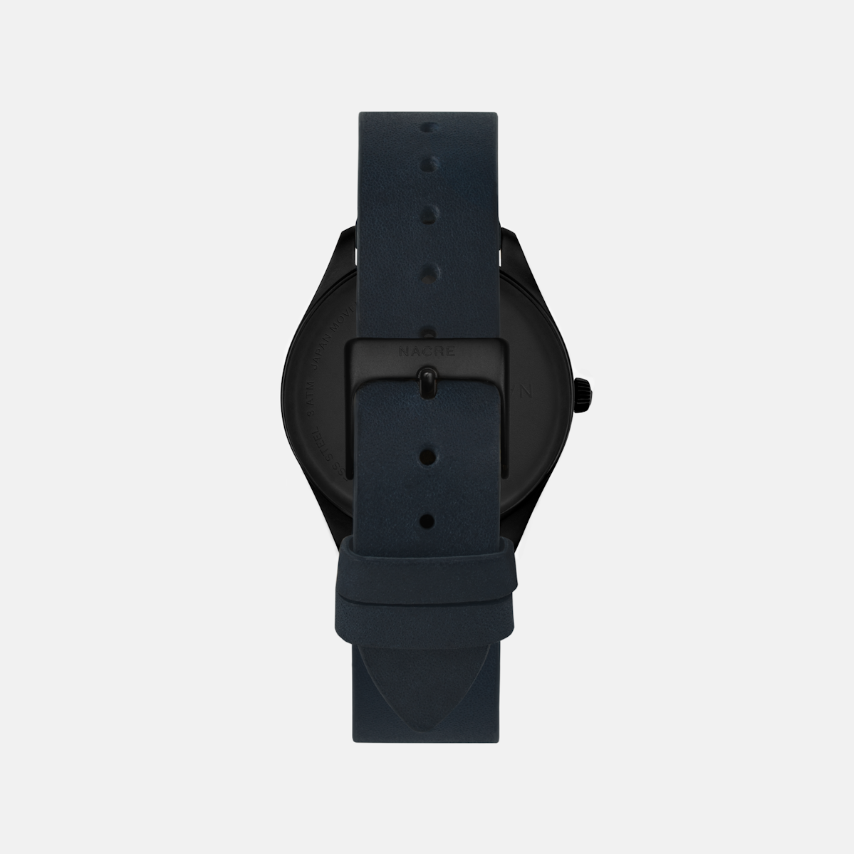 Lune 8 - Matte Black and White - Natural Leather