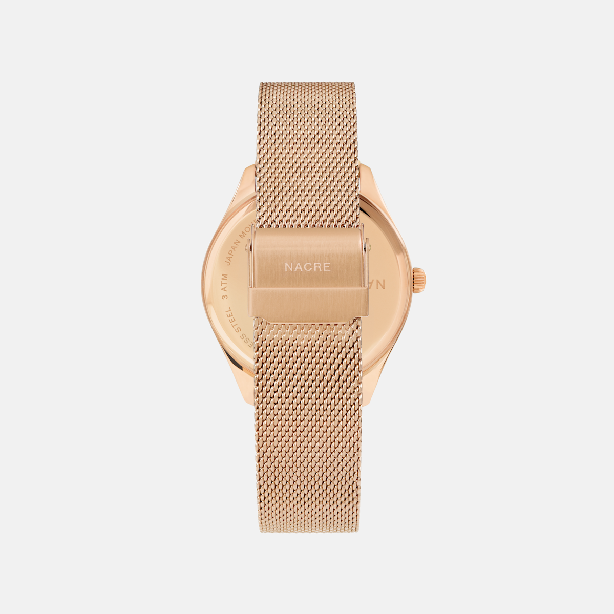 Lune 8 - Rose Gold and White - Natural Leather