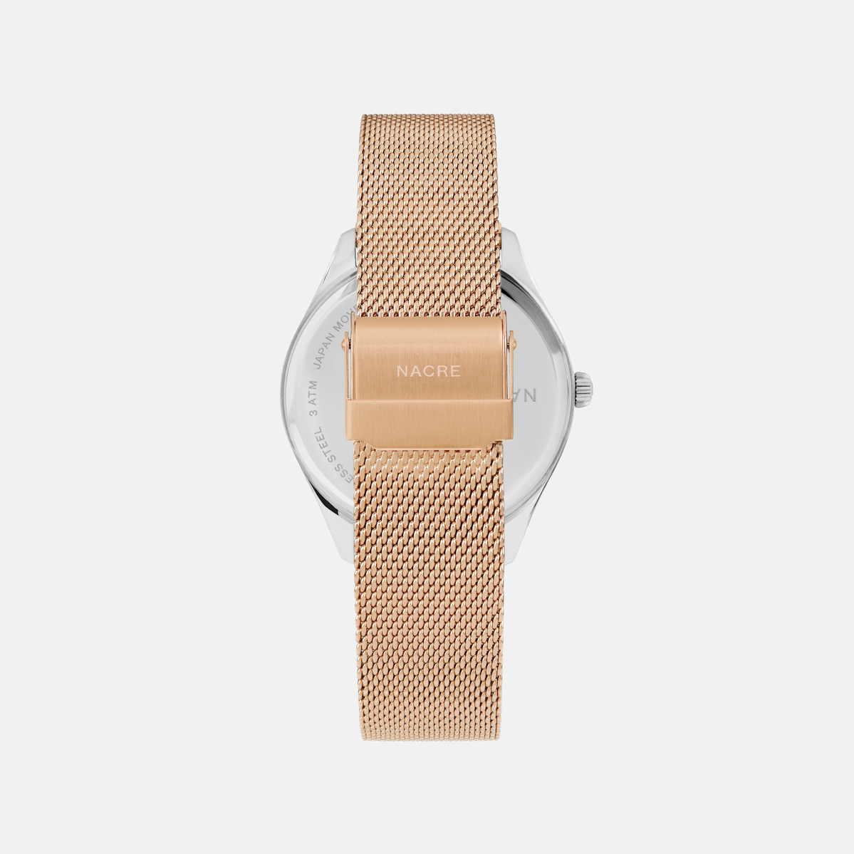 Lune 8 - Stainless Steel - Rose Gold Mesh