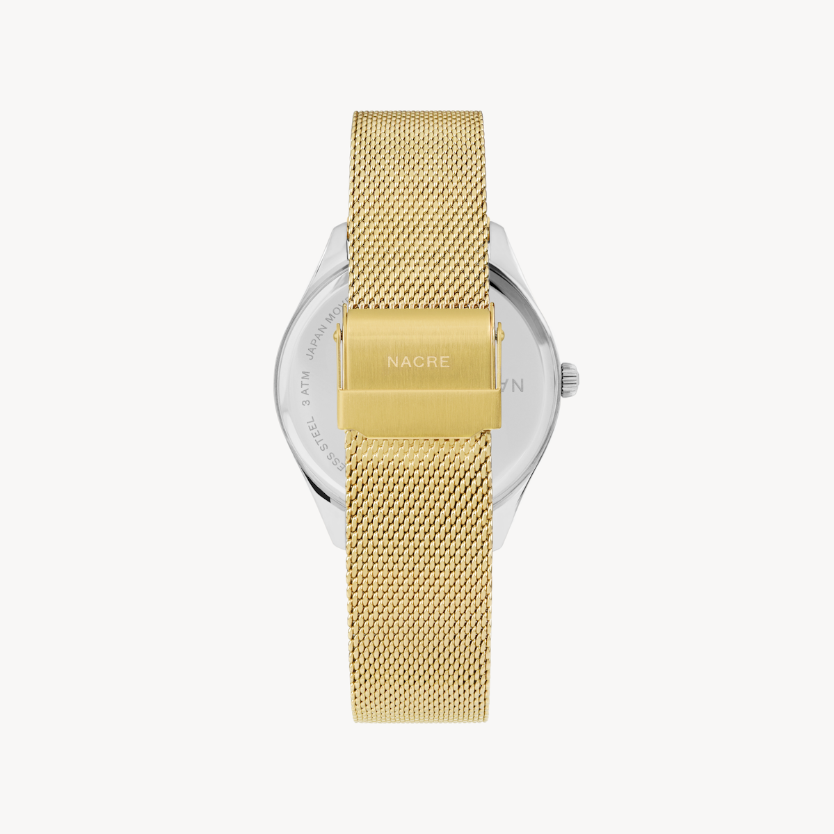 Lune - Stainless Steel - Gold Mesh