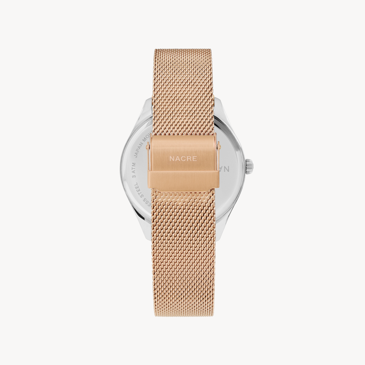 Lune - Stainless Steel - Rose Gold Mesh