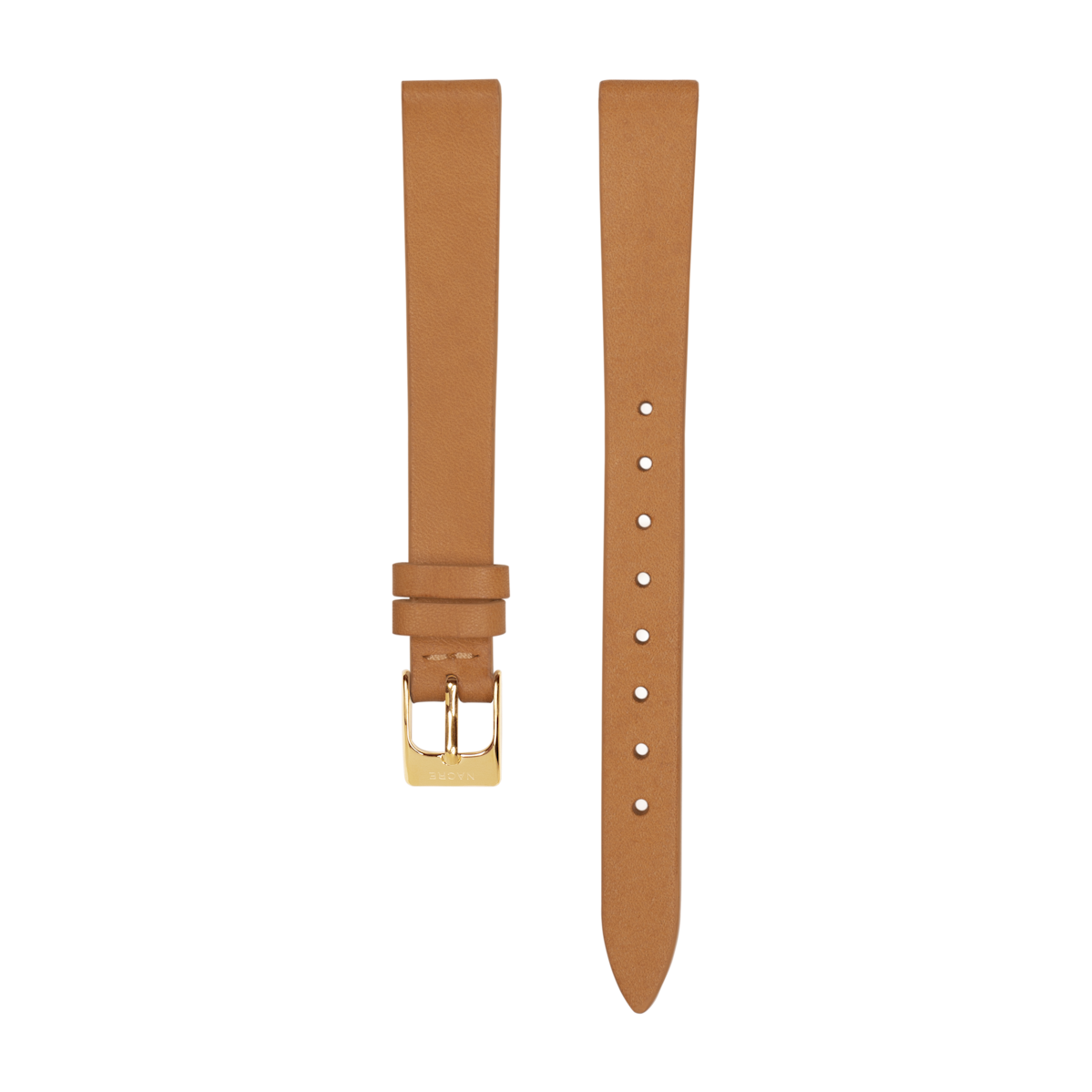 Strap - Italian Leather - Navy Leather - Gold - 12mm