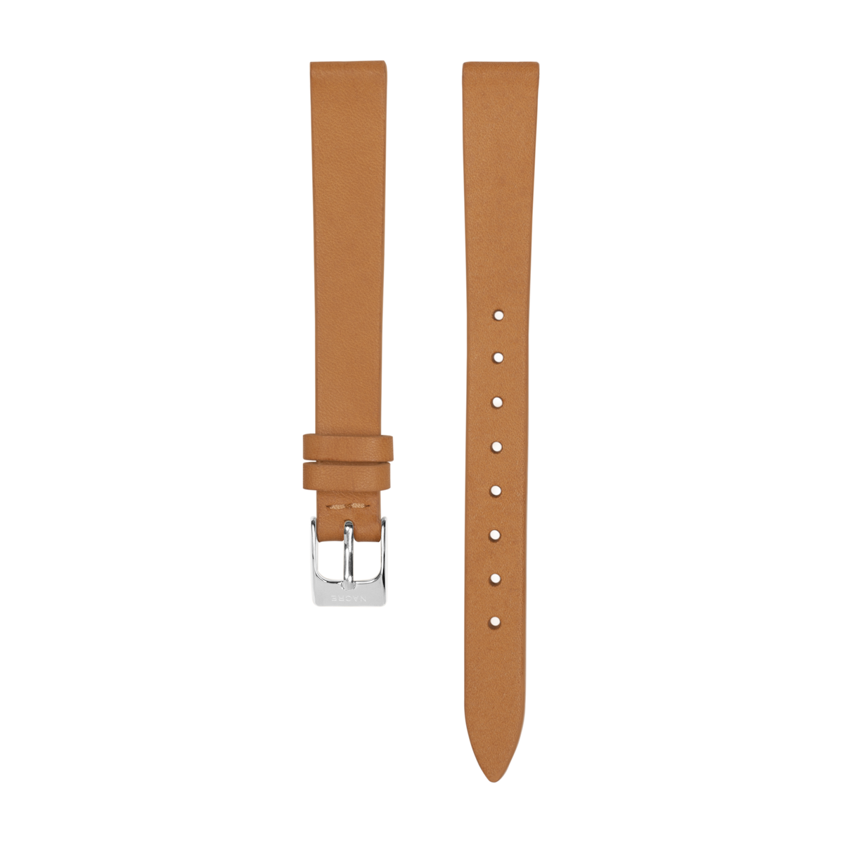 Strap - Italian Leather - Natural Leather - Stainless Steel - 12mm