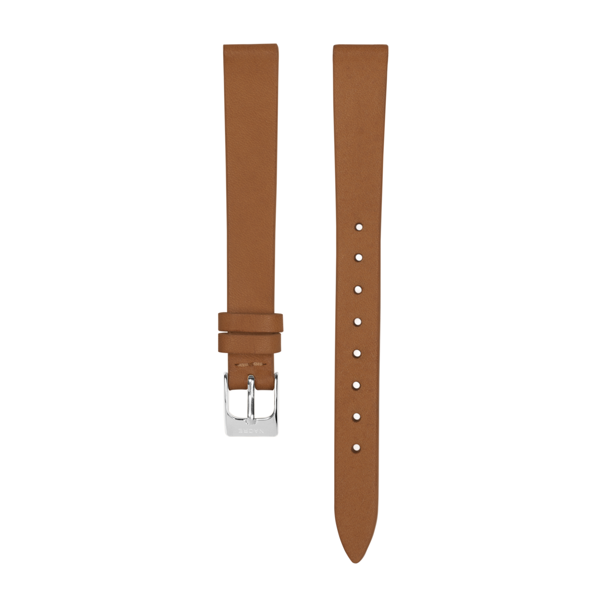 Strap - Italian Leather - Saddle Leather - Stainless Steel - 12mm