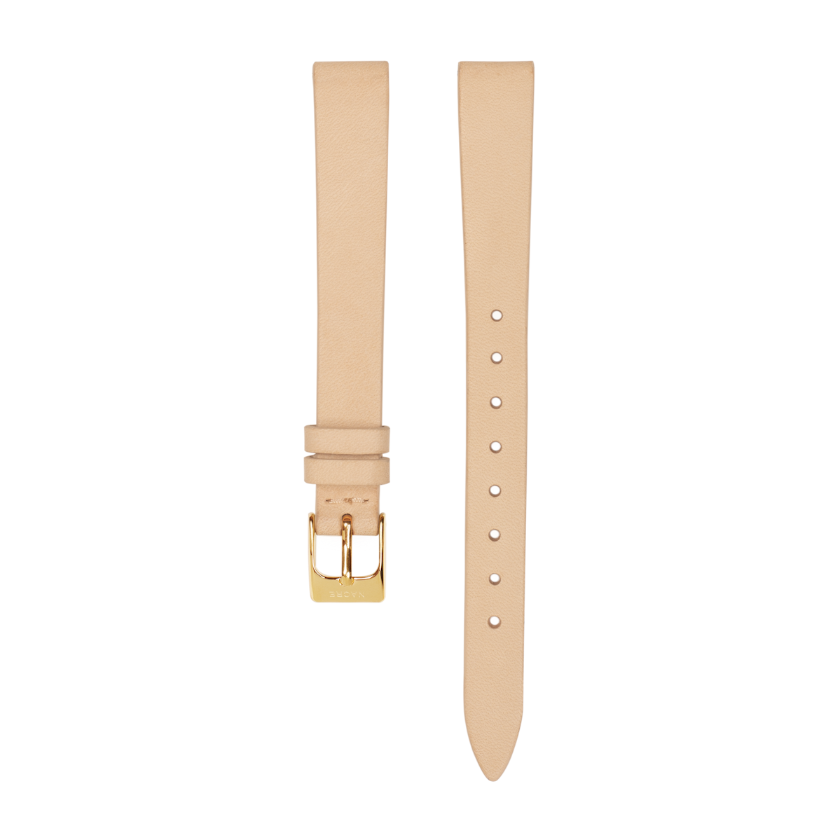 Strap - Italian Leather - Natural Leather - Gold - 12mm