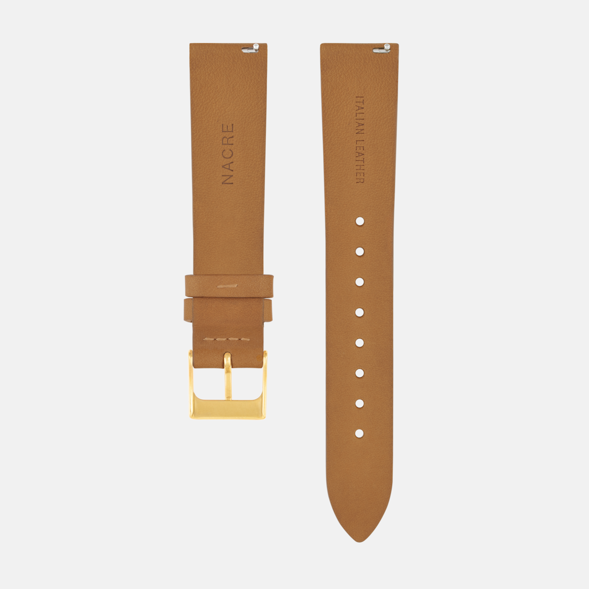 Strap - Italian Leather - Natural Leather - Gold