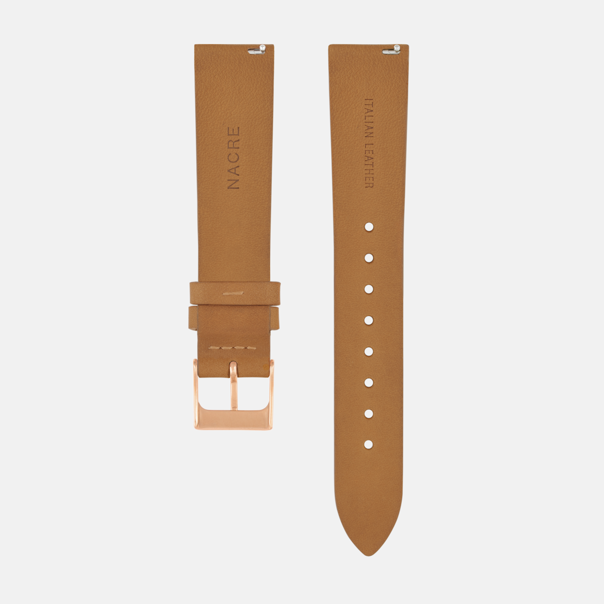 Strap - Italian Leather - Natural Leather - Rose Gold